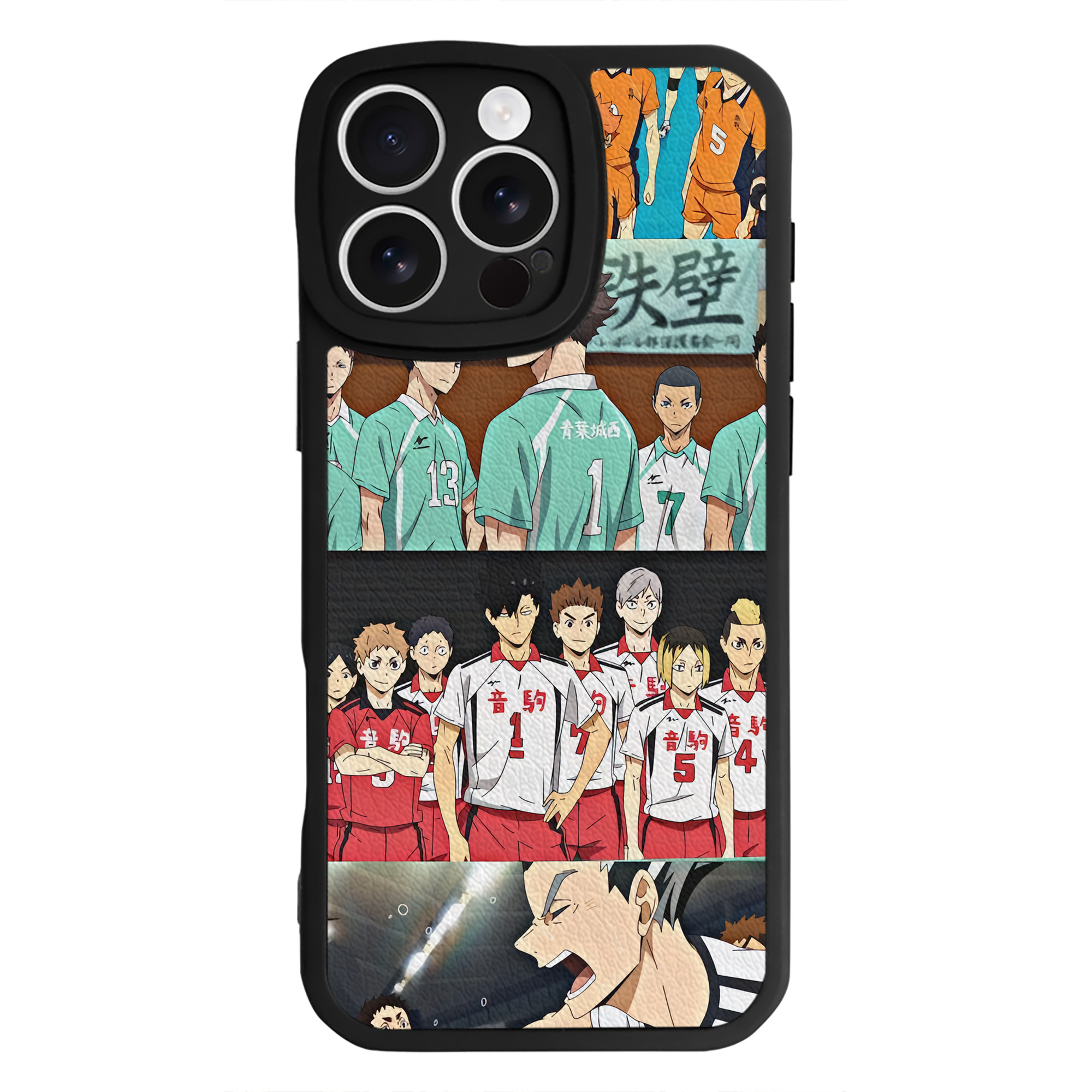 （画像用） ハイキュー!! Haikyu!! 【iPhone 16シリーズ対応】シリコンスマホケース（レザー調） 材質：シリコン